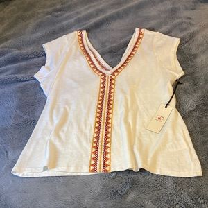 White Embroidered Idyllwind Shirt